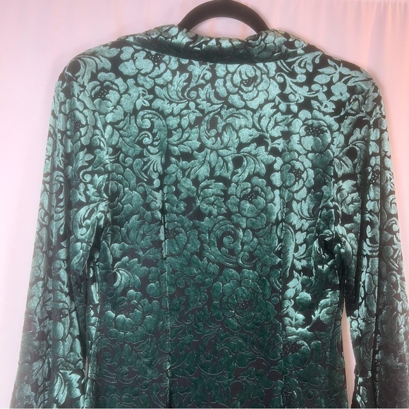 Ultra Pink Womens Whimsigoth Velvet Burnout Top Size S Bell Sleeve Fairy Grunge - Picture 13 of 14